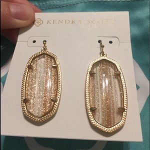Kendra Scott Elle earring rose dusted glass